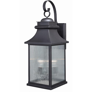 Cambridge 3-Light Outdoor Wall Sconce in Traditional and Lantern Style 26.5 Inches Tall and 10 Inches Wide