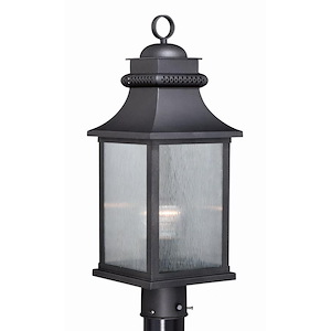 Cambridge 1-Light Outdoor Post in Traditional and Rectangular Style 21.5 Inches Tall and 8 Inches Wide - 1073678