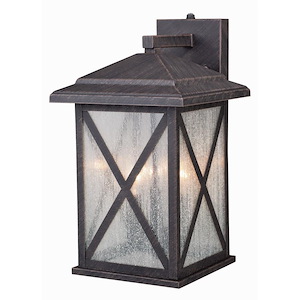 Maxwell 1-Light Outdoor Wall Sconce in Transitional and Lantern Style 11.75 Inches Tall and 6.25 Inches Wide