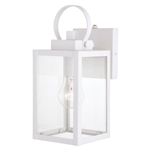 Medinah 1-Light Outdoor Wall Sconce in Transitional and Rectangular Style 12.25 Inches Tall and 5 Inches Wide - 1073907