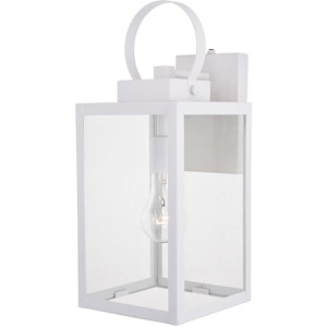Medinah 1-Light Outdoor Wall Sconce in Transitional and Rectangular Style 17.25 Inches Tall and 7 Inches Wide - 1073908