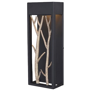 Ocala 1-Light Outdoor Wall Sconce in Rustic and Rectangular Style 15.5 Inches Tall and 5.75 Inches Wide