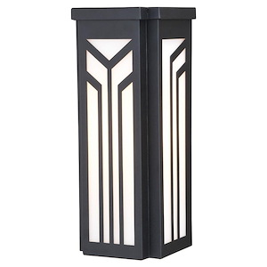 Evry 1-Light Outdoor Wall Sconce in Contemporary and Rectangular Style 12.25 Inches Tall and 5 Inches Wide
