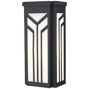 Evry 1-Light Outdoor Wall Sconce in Contemporary and Rectangular Style 13.5 Inches Tall and 6 Inches Wide