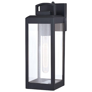 Kinzie 1-Light Outdoor Wall Sconce in Transitional and Rectangular Style 14.25 Inches Tall and 5 Inches Wide