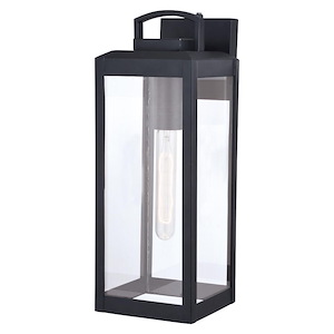 Kinzie 1-Light Outdoor Wall Sconce in Transitional and Rectangular Style 16.75 Inches Tall and 6 Inches Wide