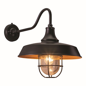 Dorado 1-Light Outdoor Wall Sconce in Farmhouse and Barn Style 16.75 Inches Tall and 15 Inches Wide - 1073746