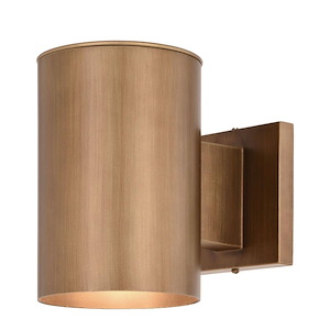 Chiasso 1-Light Outdoor Wall Sconce in Contemporary and Cylinder Style 7.25 Inches Tall and 5 Inches Wide - 224727
