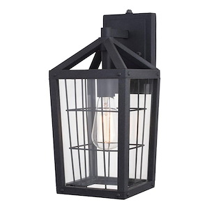 Gage 1-Light Outdoor Wall Sconce in Farmhouse and Rectangular Style 15 Inches Tall and 7 Inches Wide - 1050489