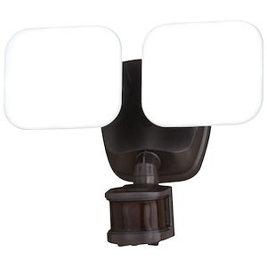 Theta - 26W 2 LED Outdoor Motion Sensor Flood Light In Contemporary Style-7.75 Inches Tall and 10 Inches Wide