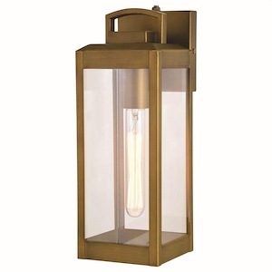 Kinzie - 1 Light Outdoor Wall Mount In Contemporary Style-14.25 Inches Tall and 5 Inches Wide - 1299110