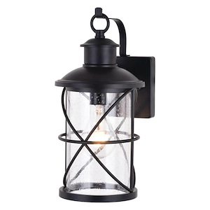 Adams - 1 Light Outdoor Wall Mount In Traditional Style-13.75 Inches Tall and 6.5 Inches Wide