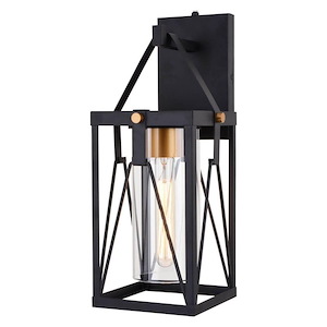 Evanston - 1 Light Outdoor Wall Mount In Contemporary Style-16.5 Inches Tall and 7 Inches Wide