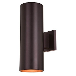 Chiasso - 2 Light Outdoor Wall Mount In Contemporary Style-14.25 Inches Tall and 5 Inches Wide