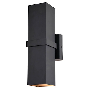 Lavage - 2 Light Outdoor Wall Mount In Contemporary Style-14 Inches Tall and 4.75 Inches Wide - 1299126
