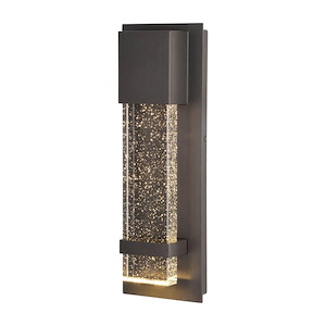 Wabash - 11W 1 LED Outdoor Wall Mount In Contemporary Style-13.75 Inches Tall and 4.75 Inches Wide