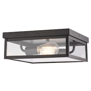 Clinton - 2 Light Outdoor Flush Mount-4.5 Inch Tall and 12 Inch Wide - 1403071