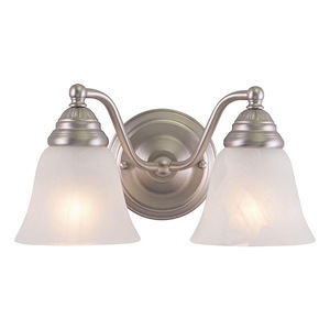 Standford 2-Light Bathroom Light in Traditional Style 7 Inches Tall and 13 Inches Wide - 1074030