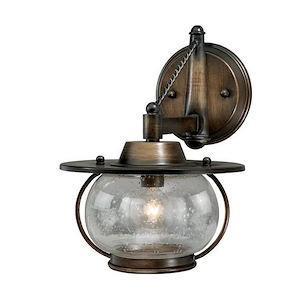 Jamestown 1-Light Wall Sconce in Coastal Style 11 Inch Tall and 8 Inches Wide - 1145388