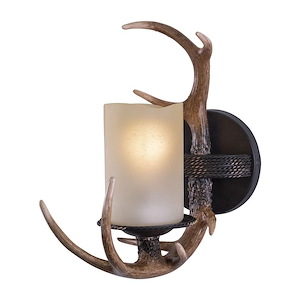 Yoho 1-Light Wall Sconce in Rustic Style 13 Inches Tall and 5.5 Inches Wide - 430898