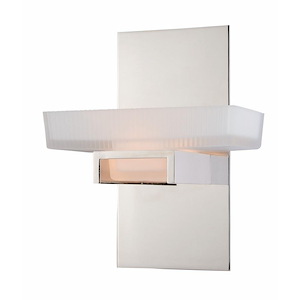 Gatsby 1-Light Bathroom Light in Contemporary Style 10 Inches Tall and 8 Inches Wide