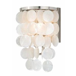 Elsa 1-Light Bathroom Light in Transitional Style 10.75 Inches Tall and 6.5 Inches Wide