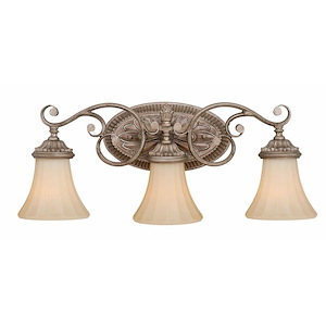 Avenant 3-Light Bathroom Light in Traditional Style 10.5 Inches Tall and 23 Inches Wide