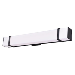 Noah 1-Light Bathroom Light in Contemporary Style 4.5 Inches Tall and 30 Inches Wide