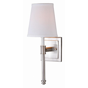 Ritz 1-Light Bathroom Light in Transitional Style 16 Inches Tall and 6 Inches Wide