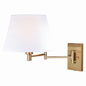 Chapeau 1-Light Sensor Wall Sconce in Transitional Style 13 Inches Tall and 12 Inches Wide