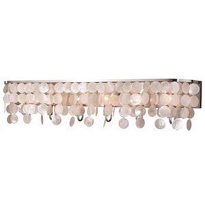 Elsa 6-Light Bathroom Light in Transitional Style 9 Inches Tall and 42 Inches Wide