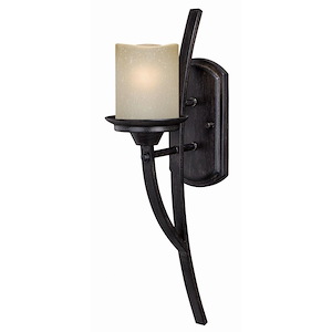 Halifax 1-Light Wall Sconce in Rustic Style 20 Inches Tall and 5 Inches Wide