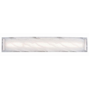Fina 1-Light Bathroom Light in Contemporary Style 5.5 Inches Tall and 32 Inches Wide