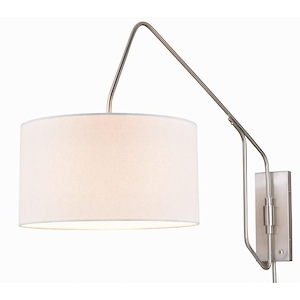 Marcin 1-Light Wall Sconce in Contemporary Style 27.5 Inches Tall and 18 Inches Wide