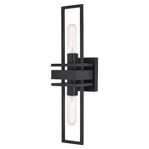 Marquis 2-Light Wall Sconce in Contemporary and Rectangular Style 18.75 Inches Tall and 4.75 Inches Wide - 1073897