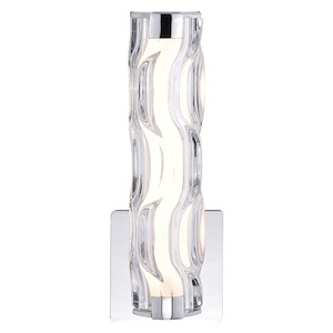 Marseille 1-Light Bathroom Light in Contemporary and Cylinder Style 13 Inches Tall and 4.75 Inches Wide - 1073898