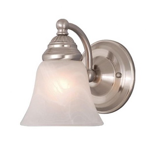 Standford 1-Light Bathroom Light in Traditional Style 7 Inches Tall and 5.25 Inches Wide