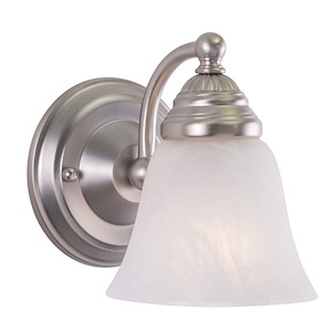 Standford 1-Light Bathroom Light in Traditional Style 7 Inches Tall and 5.25 Inches Wide - 1074029