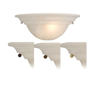 Babylon 1-Light Wall Sconce in Transitional and Half Moon Style 5 Inches Tall and 13 Inches Wide - 175622