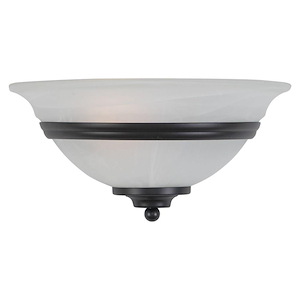 Da Vinci 1-Light Wall Sconce in Transitional and Half Moon Style 6 Inches Tall and 12 Inches Wide