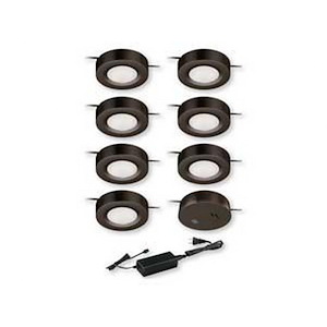 Under Cabinet LED 7-Light Puck Motion Kit in Contemporary Style 0.75 Inches Tall and 2.75 Inches Wide - 1074058
