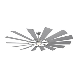 Monte Carlo Fans-Pottery Mead-Blade Ceiling Fan with Handheld Control and Includes Light Kit-72 Inch Wide by 14.13 Inch High - 729074
