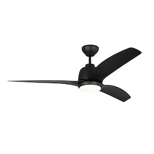 Monte Carlo Fans-Avila Coastal-3 Blade Ceiling Fan With Light Kit and Remote Control In Modern Style-16.2 Inch Tall and 52 Inch Wide - 1107118