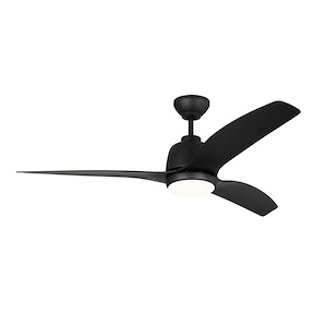 Avila Coastal-3 Blade Ceiling Fan With Light Kit and Remote Control In Modern Style-16.2 Inch Tall and 52 Inch Wide - 1107118