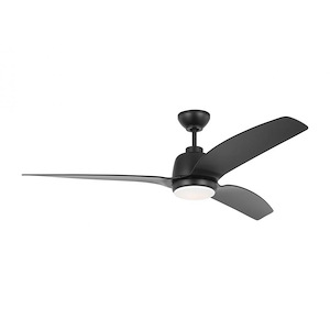 Avila Coastal- 3 Blade Ceiling Fan with Light Kit-15.4 Inches Tall and 60 Inches Wide - 1327623
