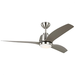 Monte Carlo Fans-Avila-3 Blade Ceiling Fan with Light Kit In Transitional Style-16.2 Inch Tall and 54 Inch Wide