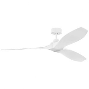 Monte Carlo Fans-Collins Coastal Smart-3 Blade Ceiling Fan With Remote Control In Modern Style-11.8 Inch Tall and 60 Inch Wide