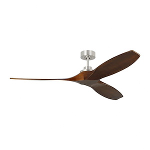 Monte Carlo Fans-Collins Smart-3 Blade Ceiling Fan With Remote Control In Modern Style-12.5 Inch Tall and 60 Inch Wide