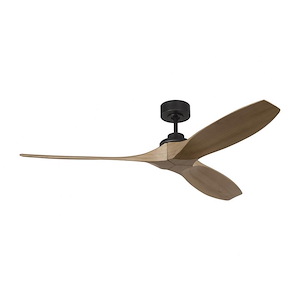 Monte Carlo Fans-Collins Smart-3 Blade Ceiling Fan With Remote Control In Modern Style-12.5 Inch Tall and 60 Inch Wide