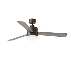Monte Carlo Fans-Era-3 Blade Ceiling Fan with Light Kit In Modern Style-15 Inch Tall and 52 Inch Wide - 1214058